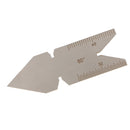 Welding Weld Screw Gauge 60Degree Weld Gage Stainless Steel Long 72MM Wide