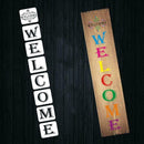 8PCS Reusable Welcome Sign Stencils For Painting On Wood Large Individual Temp