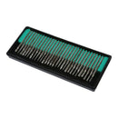 30Pcs Diamond Burrs Grits Rotary Tool Drill Bit 3mm Shank