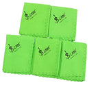 Pack of 5 Cotton Guitars Cleaning Cloth Wipe Towels Green