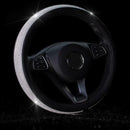 1Pc New Car Truck Steering Wheel Cover Bling Rhinestone Leather Univers YHW