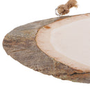 Natural Wood Log Slices Tree Bark Decorative Rustic Wedding Sign Plaque Home