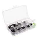 200pcs Steel Barbless Barbed Fishing Hooks with Float Stoppers & Rig Beads