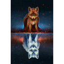5D DIY Full Drill Diamond Painting Cute Fox Cross Stitch Embroidery Mosaic