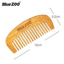 Blue Zoo Crescent Comb With Moon'S Teeth Beard Care Hair Brush Anti-Static