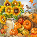 Diamond Painting Sunflower Pumpkin Full Round Wall Picture 30x30cm (B2318)