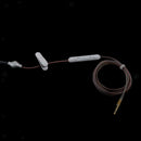 Anti-Radiation Mono Earphone Acoustic Air Tube Mic 3.5mm Headphone Clear