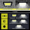 LED Solar Wall Light 3 Modes Waterproof Motion Sensor Lighting for Pathway A