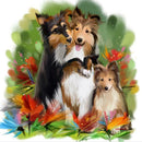 5D DIY Full Drill Diamond Painting Cute Dogs Cross Stitch Embroidery Kits