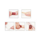 24Pcs Acrylic false french nail full finger nail tips art cover manicure NF Hn