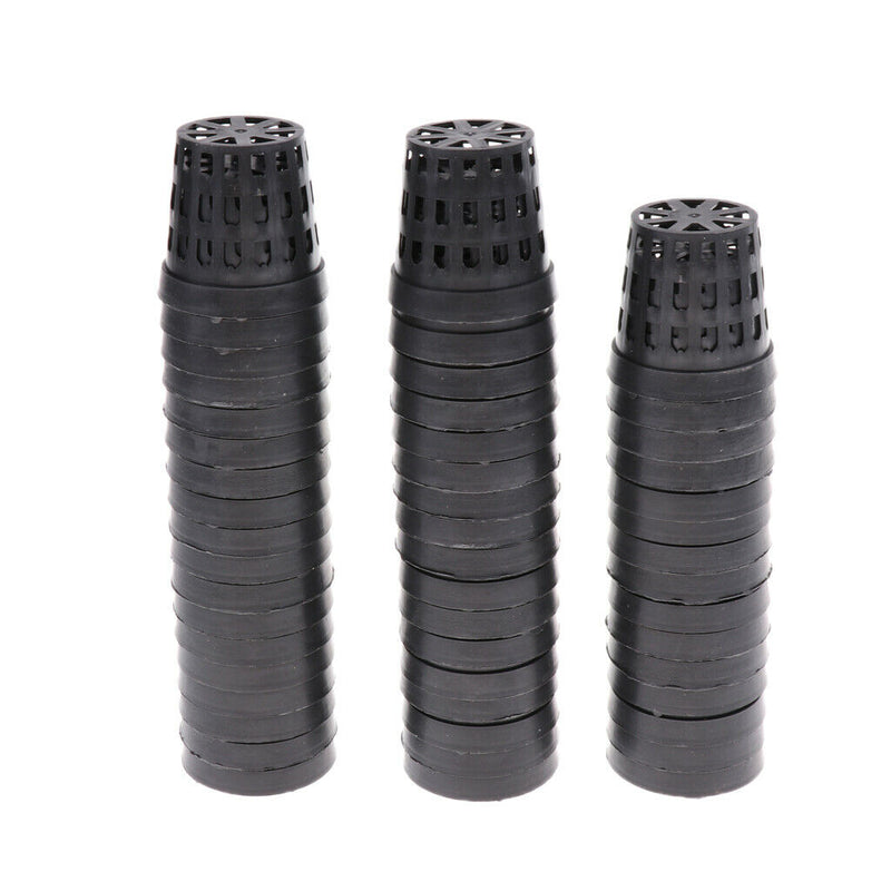 100x Reusable Plastic Mini Aquatic Planting Basket Water Grass Cultivate