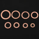 150Pcs 8 Sizes Copper Metric Sealing Washers Assortment Set E7P9