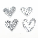 4pcs Heart Shape Metal Cutting Dies Stencil DIY Scrapbooking Album Card Craft