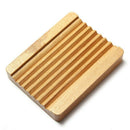 Trapezoid Natural Wood Soap Tray Holder Plate Dish Box Case Storage Shower
