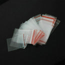 100 pcs Clear Polybag Self Adhesive Seal Plastic Bags Zip Lock Storage Bag