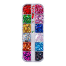 1 Box Mixed Color Nail Glitter Sequins Manicure Nail Art Decor (004338)