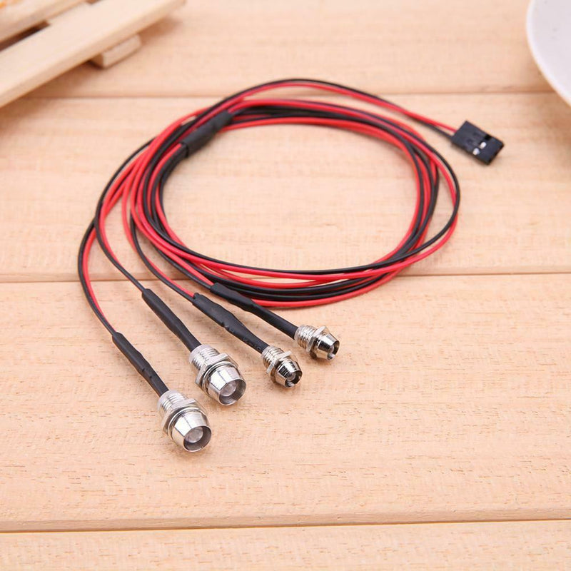 RC Car 4 LEDs Light White Red Lamp Truck Part Replacement for TRAXXAS HSP