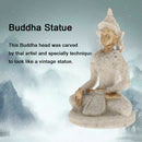 Handicraft Carved Sandstone Buddha Statue Thai Hindu Religion Temple Ornaments