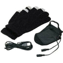 5V USB Heating Gloves Winter Hand Warmer Heated Knitted Mittens Skiing X1X0 R5X0