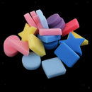 18 Pieces Multi Shapes Kids Sponge Painting Shapes Stamp Foam Sponge Brushes