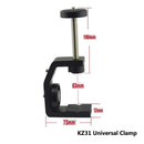Multifunctional Aluminum Clip UNC1/4 Inch Screw Universal C Stand Clamp For