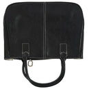 Fashion Woman Ladies Class PU Leather Satchels Tote Purse Bag Handbag - Bla