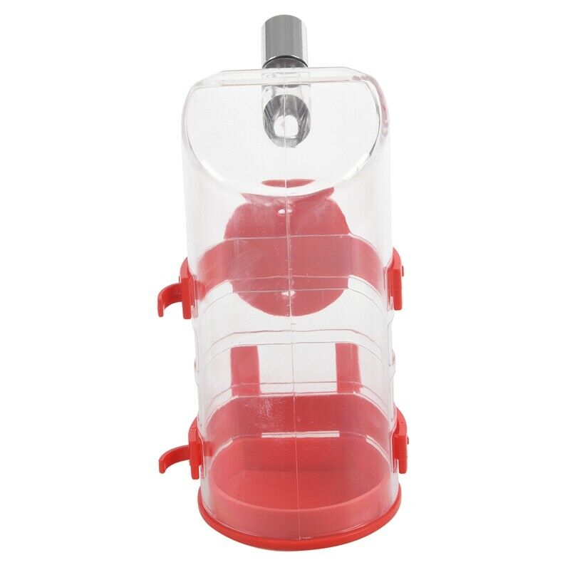 Pet Dog Puppy Drinking Kit Hanging Water Fountain Bottle Red for 350ml