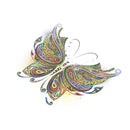 Butterfly Patches Heat Print On T-shirt Jeans Iron On Patches For Clothes  Z