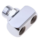Brass Dive Hose Splitter 1x 9/16-18 UNF 2A Male to 2x 3/8-24 UNF 2B Female