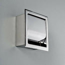 Stainless Steel Toilet Paper Holder Polished Chrome Wall Mounted Concealed