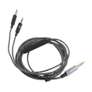 2 Pieces 3.5mm To 2.5mm Cable With Mic For  Headphones Black
