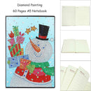 DIY Christmas Snowman Special Shaped Diamond Painting 60 Pages A5 Notepad