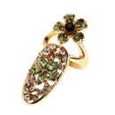 12Pcs/Lot Nail Ring Fashion Jewelry Butterfly Glamour Crown Flower Crystal