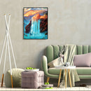 5D DIY Full Drill Diamond Painting Waterfall Embroidery Mosaic Wall Arts