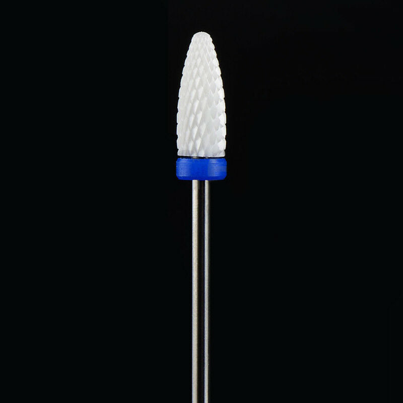 Ceramic Nail Drill Bit For Electric Manicure Machine 3/32" Shank Cuticle Clean