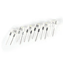 50pcs/lot 8mm super white bright straw hat bright lamp emitting diode FT