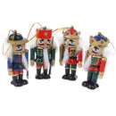 10cm Wooden Nutcracker Christmas Tree Hanging Ornaments Desktop Decoration MO