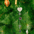 Wood Christmas Tree Star Pine Cone Ball Pendant Hanging Decor Ornament (E) A
