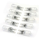 30PCS G925W Clear Halogen Capsule Lamp Light Bulbs 40*16mm G9 2800k