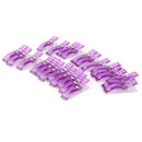 24 Jumbo Wonder Clips Fabric Clamps for Craft Sewing Quilting Binding Purple FT