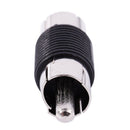 Straight AV RCA Male to Male Connectors Couplers Adapters 6 Pcs