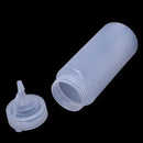 1X Clear White Plastic Squeeze Sauce Ketchup Cruet Oil Bottles 16OZ E1V7