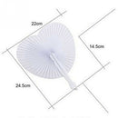 5 PCS Romantic Heart Shape Wedding Anniversary Hand Held Folding Paper Fan  Q7M1
