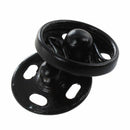Clothes Sewing 10mm Press Studs Buttons Fastener Black 50 Pcs U5O7