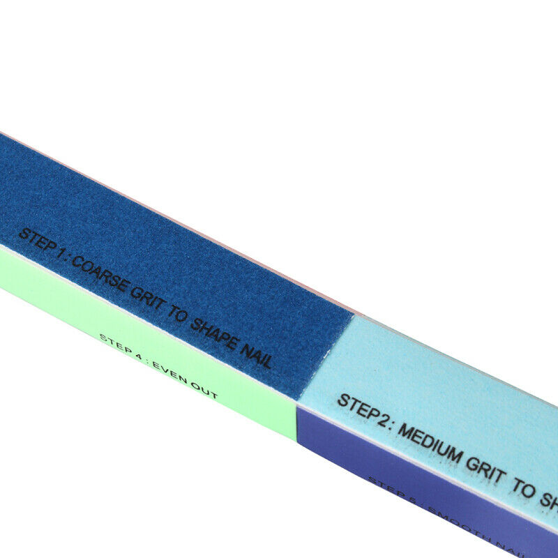 3 Pcs 7-Sided Sanding File Nail Art Manicure Kit Buffing Shiner Buffer NOQ