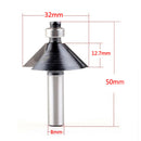 8mm Shank Carbide 45 Degree Chamfer Bevel Router Bit For Woodworking DIY