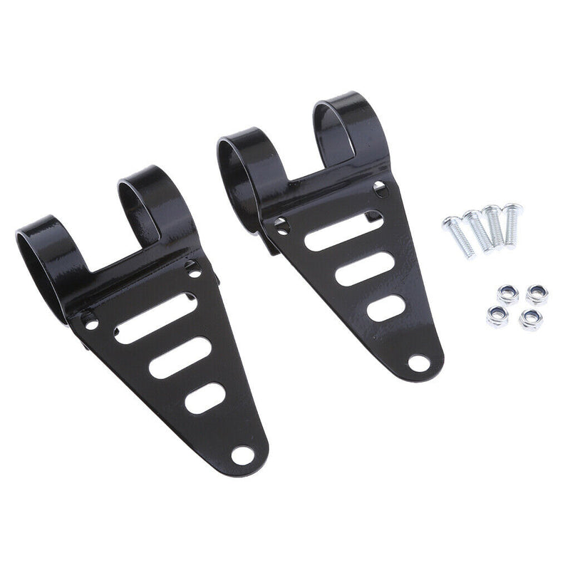 41-43mm Motorcycle Adjustable Headlight Mounting Bracket Head Lamp Holder Stand