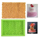 Edible Wave Curved Silicone Mold Gum Paste Fondant Cake Ruffle Tools Border A0J8