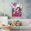 5D DIY Special Shaped Diamond Painting Girl Cross Stitch Mosaic Craft Kits