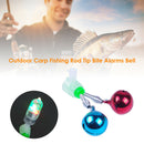 Twin Spiral Bells Outdoor Carp Fishing Rod Tip Bite Alarms Bell (Color)